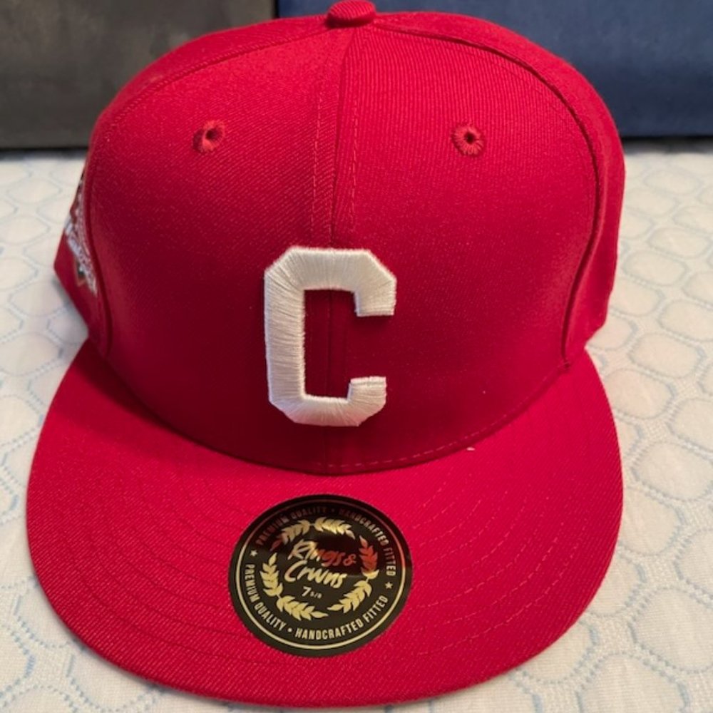 1935 Pittsburgh Crawfords Rings & Crwns, Crowns, Hat 7 5/8 NWT Red